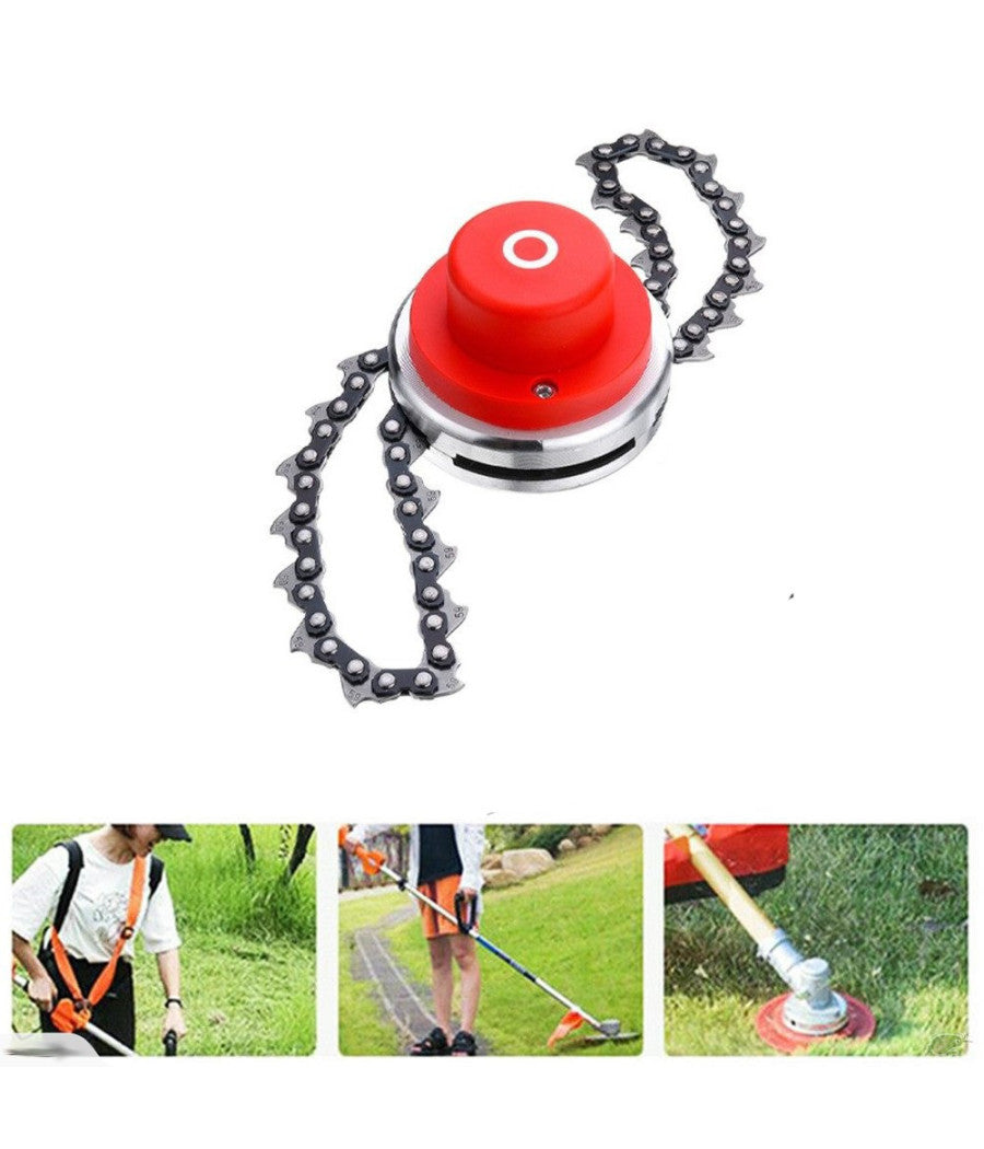 Testina Ricambio Per Rasaerba A Catena 65mm In Acciaio Decespugliatore Erba         