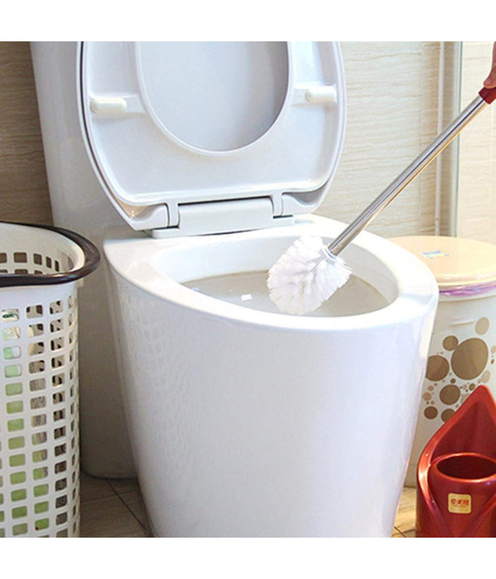 Testina Rotonda Di Ricambio Per Scopino Wc Spazzolone Pulizia Bagno Bianco 79826         