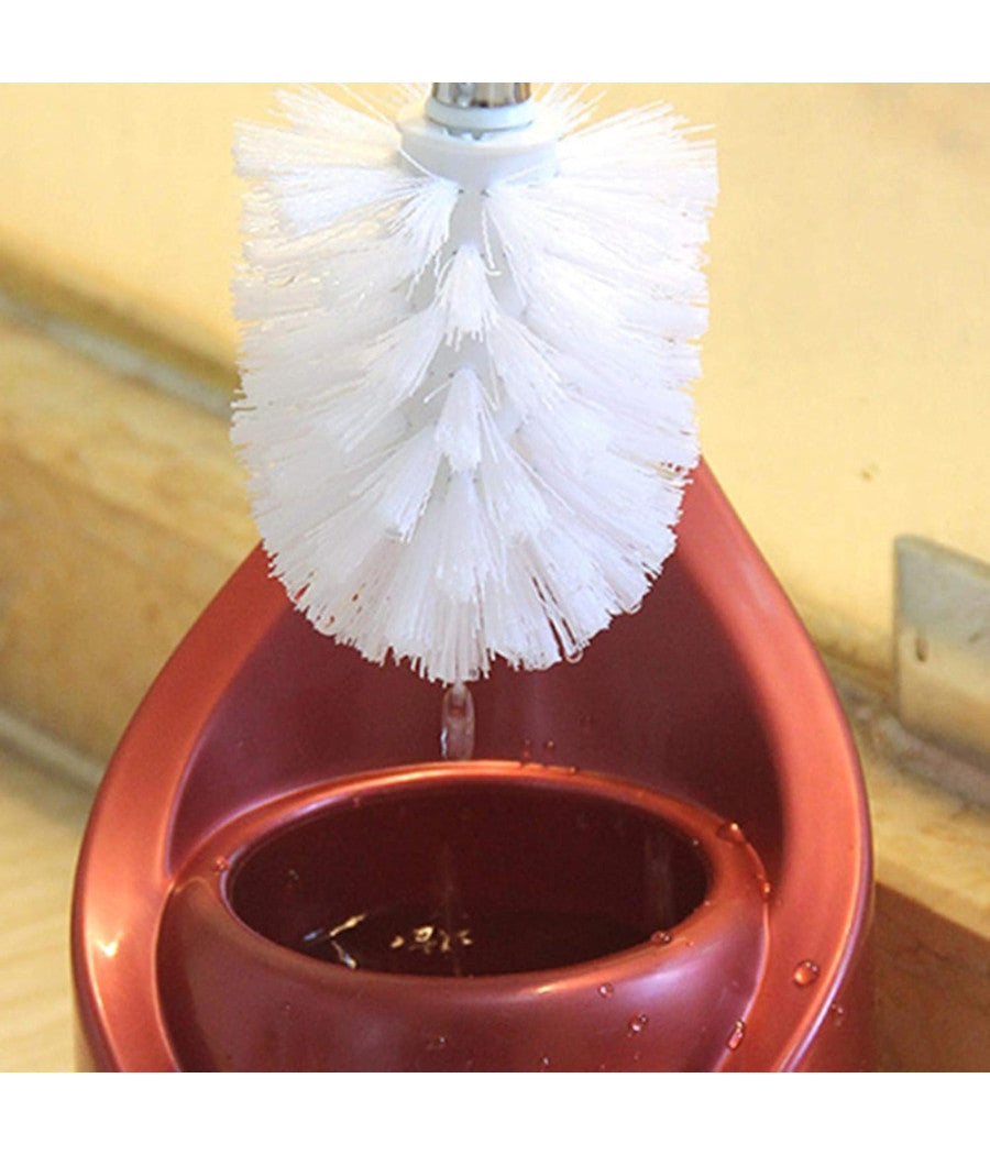 Testina Rotonda Di Ricambio Per Scopino Wc Spazzolone Pulizia Bagno Bianco 79826         