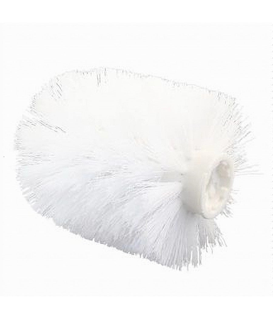 Testina Rotonda Di Ricambio Per Scopino Wc Spazzolone Pulizia Bagno Bianco 79826         