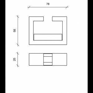 Tete a tete - Biocamino da terra (25cm X 78cm H. 58cm) – Bianco – Design twist