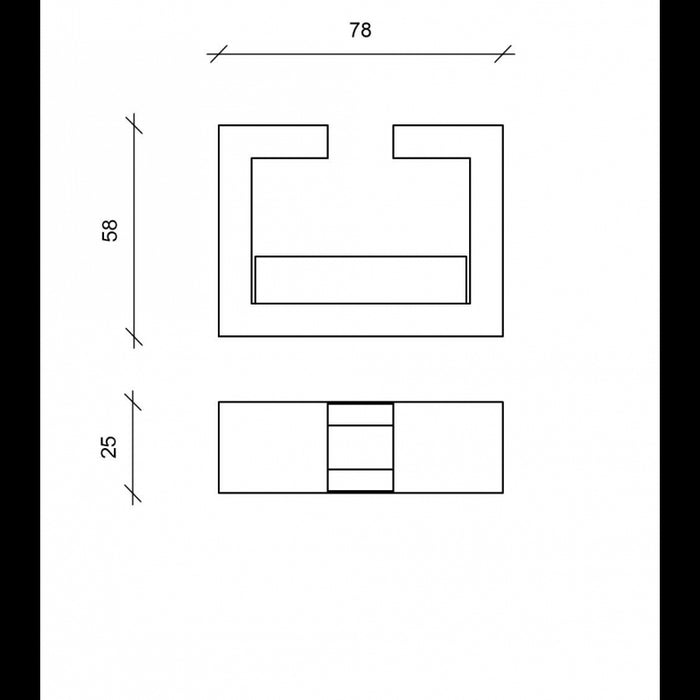 Tete a tete - Biocamino da terra (25cm X 78cm H. 58cm) – Bianco – Design twist