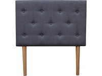 Testata imbottita in tessuto "Alix" 90 x 100 - Grigio chiaro