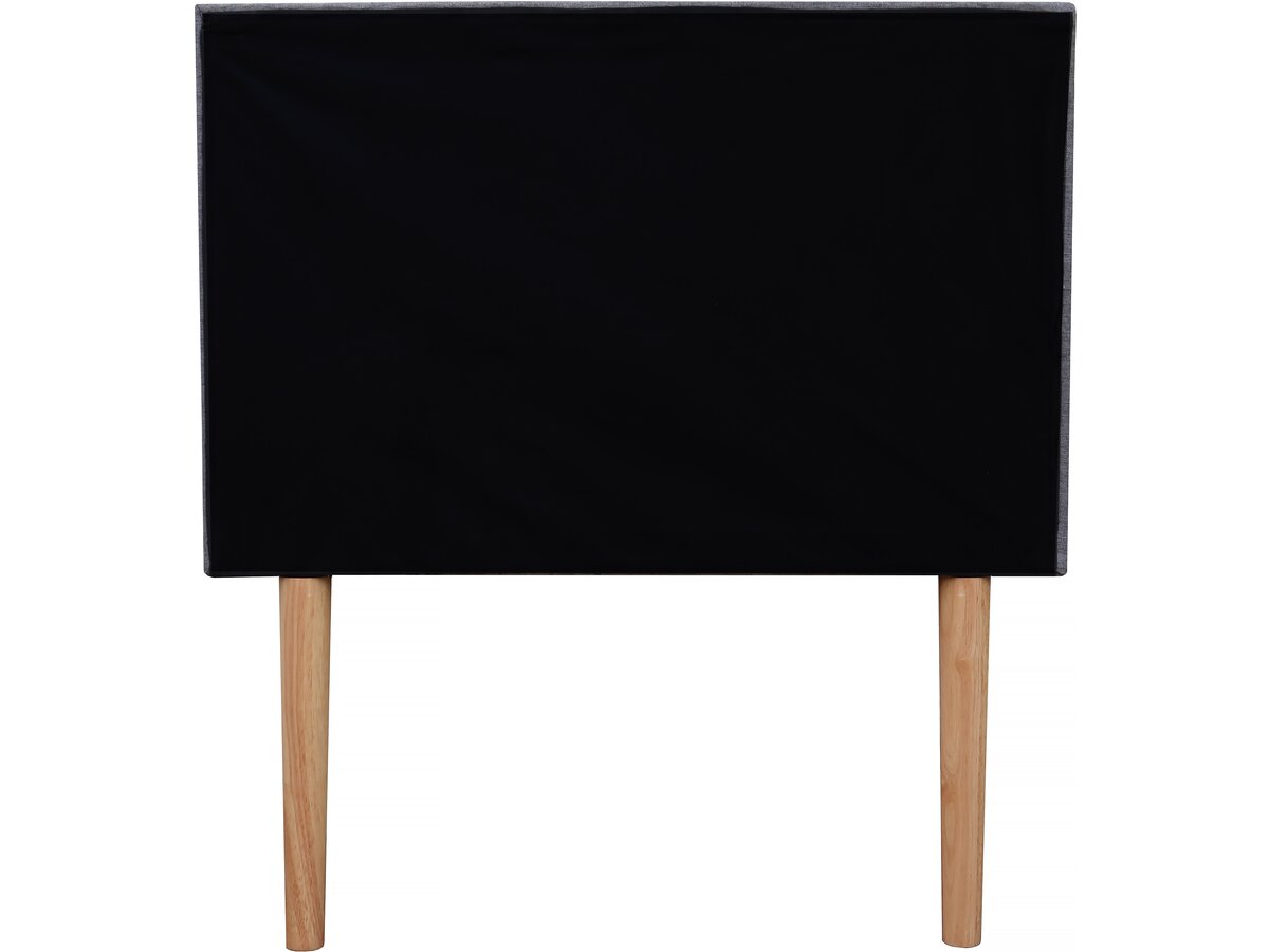 Testata imbottita in tessuto "Alix" 90 x 100 - Grigio chiaro