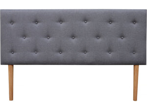 Testiera imbottita "Alix" 140 x 100 - Grigio chiaro