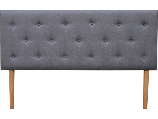 Testiera imbottita "Alix" 140 x 100 - Grigio chiaro