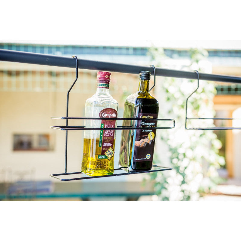 Tettoia per Barbecue Carport BBQ in Acciaio 167x128x202 con Accessori