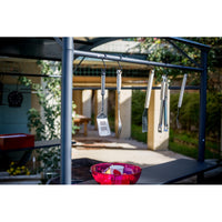 Tettoia per Barbecue Carport BBQ in Acciaio 167x128x202 con Accessori