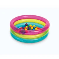 48674NP - Piscina Baby 3 Anelli Palline Colorate Cm 86X25