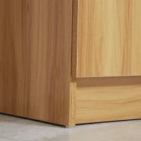 Armadio Scarpiera Salvaspazio e Moderno in Legno per 12 Paia con 4 Ripiani Aperti, 83x30x90 cm, Marrone Chiaro