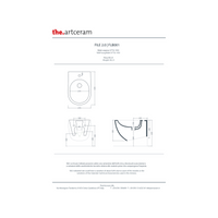 Coppia Di Sanitari The ArtCeram Sospesi Senza Brida Bianco Lucido "File 2.0"