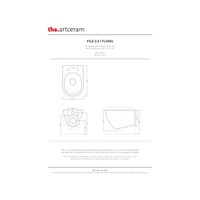 Coppia Di Sanitari The ArtCeram Sospesi Senza Brida Bianco Lucido "File 2.0"