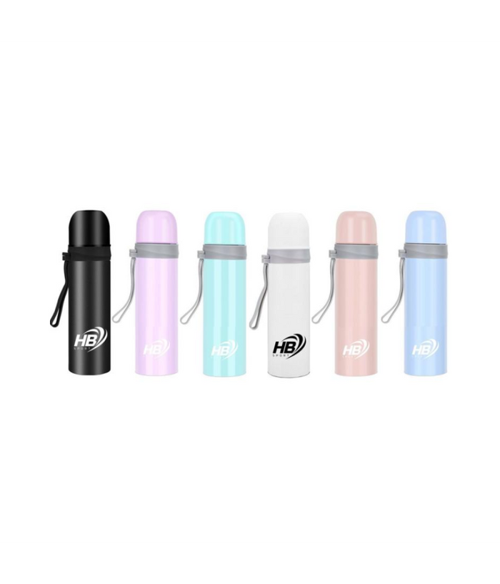 Thermos Portatile 500 Ml In Acciaio Per Bevande Calde In Viaggio Gita Campeggio         