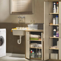 Thetris - Mobiletto Multiuso In Pp Con 3 Ante E Ripiani