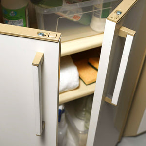 Thetris - Mobiletto Multiuso In Pp Con 3 Ante E Ripiani