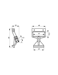 Blocco per interruttore, rosso, lucchettabile, Lockout Tagout LOTO - THIRARD