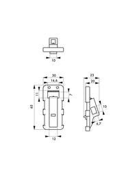 Blocco per interruttore, lucchettabile, Lockout Tagout LOTO - THIRARD