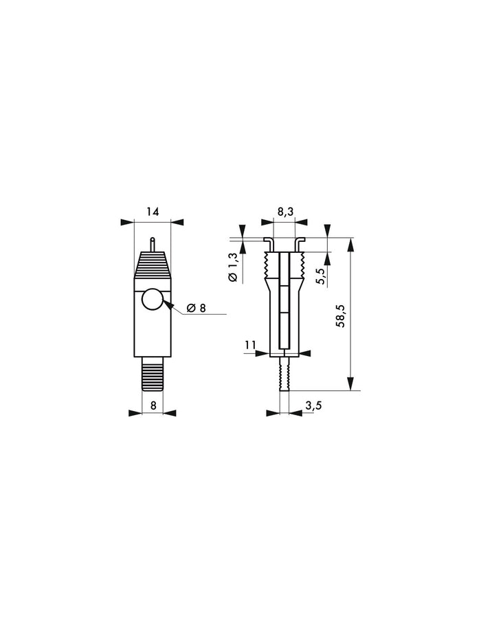 Blocco mini interruttore 11 mm, lucchettabile, Lockout Tagout LOTO - THIRARD