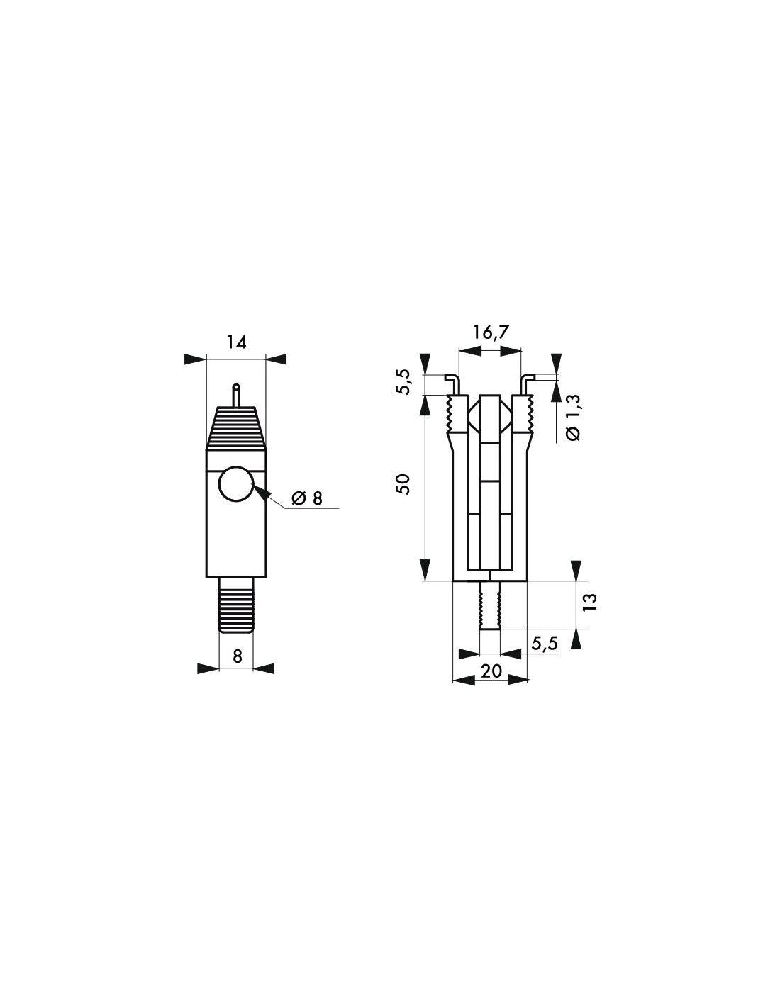 Blocco mini interruttore 20 mm, lucchettabile, Lockout Tagout LOTO - THIRARD