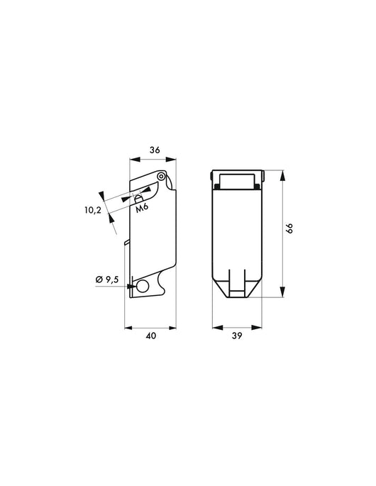Blocco di sicurezza regolabile per interruttore elettrico a leva, lucchettabile, Lockout Tagout LOTO - THIRARD