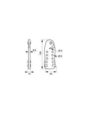 Cavo di blocco regolabile Ø 5 mm lunghezza 2,00 m, Lockout Tagout LOTO - THIRARD