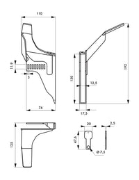 Blocco di sicurezza per valvola da 1/4 di giro, lucchettabile - THIRARD