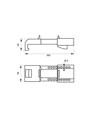 Blocco di sicurezza per valvola a farfalla, rubinetto industriale, lucchettabile, Lockout Tagout LOTO - THIRARD