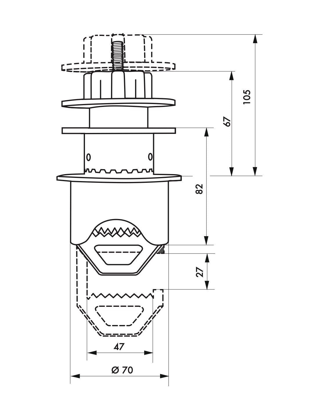 Corpo per blocco di sicurezza universale per valvola, lucchettabile - THIRARD