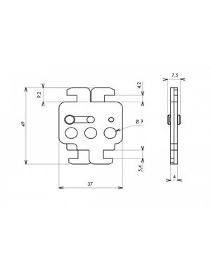 Disgiuntore a doppio bloccaggio con 3 fori stampati lucchettabili, Lockout Tagout LOTO - THIRARD