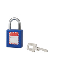 Lucchetto 40 mm con arco in acciaio  6 X 25 mm BLU - THIRARD