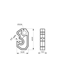 Piccolo blocco universale a vite per interruttori automatici, lucchettabile, Lockout Tagout LOTO - THIRARD