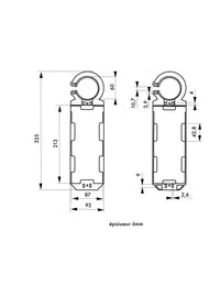 Porta cartellini per ponteggi con etichetta 92 x 325mm, Lockout Tagout LOTO - THIRARD
