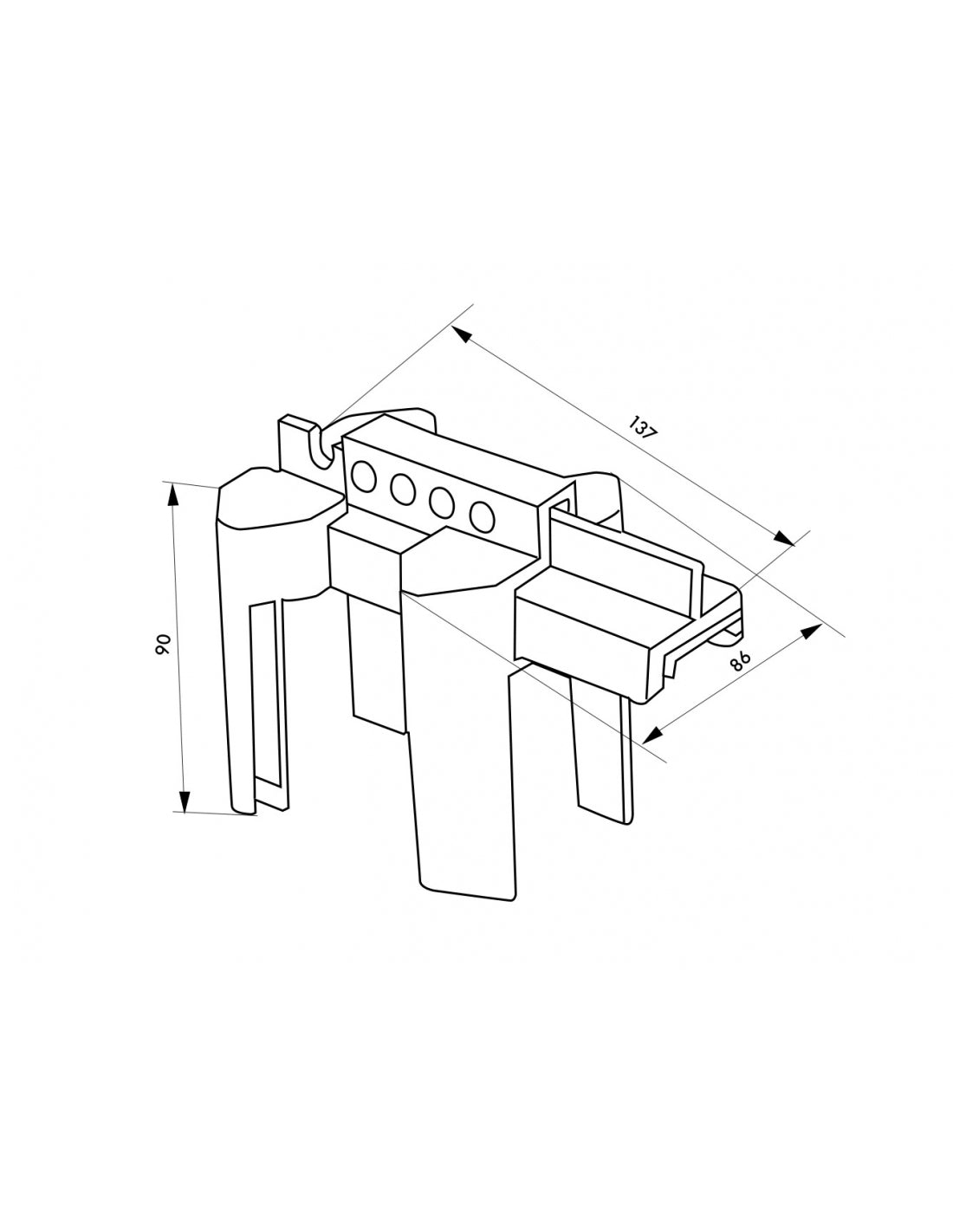 Blocco di regolazione PP 1/4 giro set point della valvola (da 1/2 a 2 1/2), Lockout Tagout LOTO - THIRARD