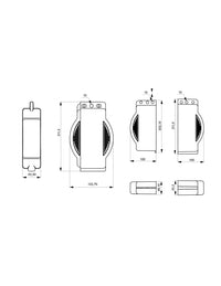 Blocco di sicurezza per valvola diametro 25 / 165mm, lucchettabile - THIRARD
