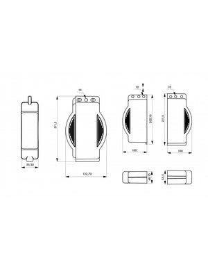 Blocco di sicurezza per valvola diametro 25 / 165mm, lucchettabile - THIRARD