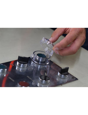 Blocco di sicurezza, copertura pulsante di arresto di emergenza Ø 22 mm, Lockout Tagout LOTO - THIRARD