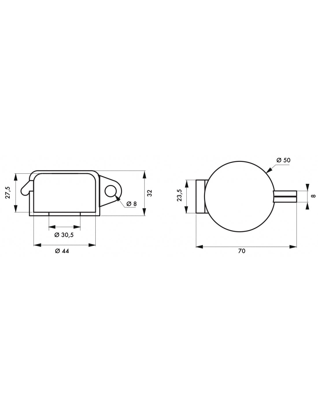 Segnale di arresto di emergenza Ø 30,5 mm, Lockout Tagout LOTO - THIRARD