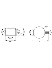 Segnale di arresto di emergenza Ø 30,5 mm, Lockout Tagout LOTO - THIRARD
