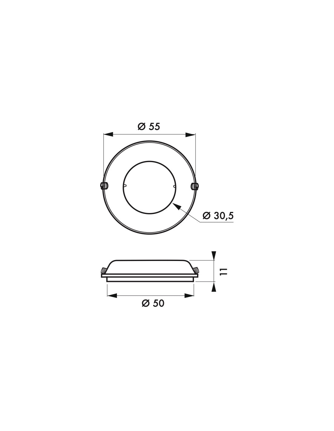 Set di 5 sottobasi Ø 30,5 mm per blocco pulsante arresto d'emergenza, lucchettabile, Lockout Tagout LOTO - THIRARD