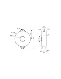 Blocco di sicurezza per valvola Ø 127 / 165 mm, lucchettabile, Lockout Tagout LOTO - THIRARD