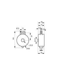 Blocco di sicurezza per valvola Ø 25 / 63 mm, lucchettabile, Lockout Tagout LOTO - THIRARD