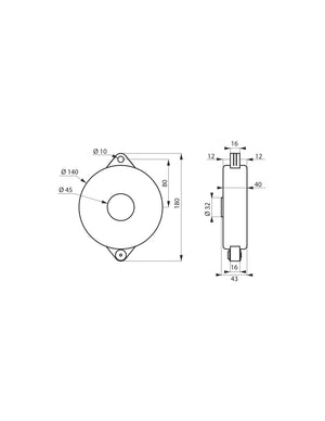 Blocco di sicurezza per valvola Ø 63 / 127 mm, lucchettabile, Lockout Tagout LOTO - THIRARD