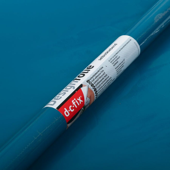 Plastica adesiva d c fix 45x200 cm uni petrol lucido