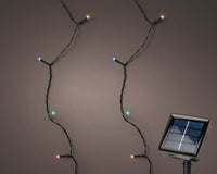 Luci di natale con pannello solare 100 led luce multicolore