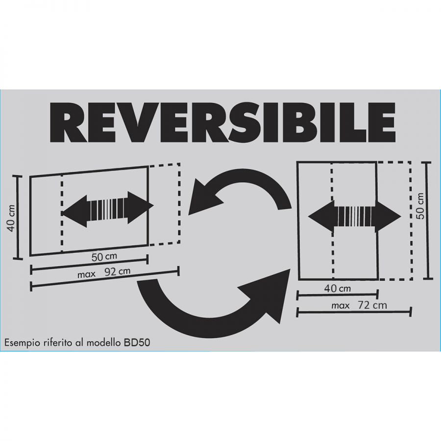 Zanzariera estensibile derby 50x40 colore bianco ral 9010