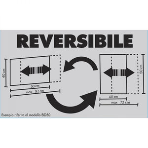Zanzariera estensibile derby 50x40 colore bianco ral 9010