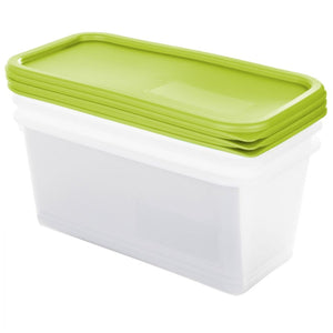 Set contenitori per congelare 3 pz. x 1,5 lt. domino lime