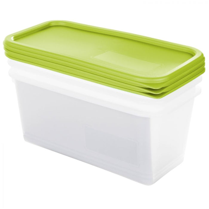 Set contenitori per congelare 3 pz. x 1,5 lt. domino lime