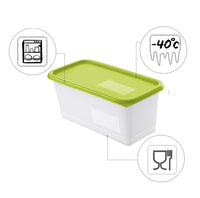 Set contenitori per congelare 3 pz. x 1,5 lt. domino lime