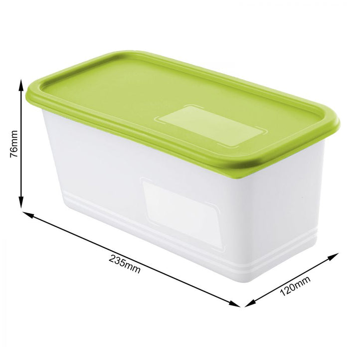 Set contenitori per congelare 3 pz. x 1,5 lt. domino lime
